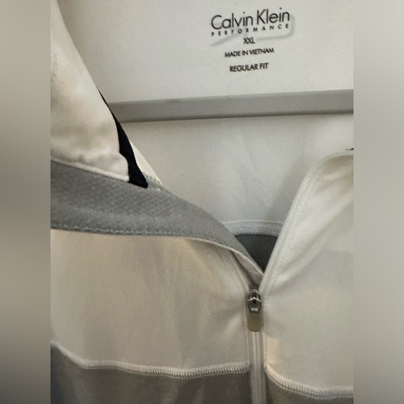 Calvin Klein Performance Pullover Men’s Size XXL Reflective 1/4 Zip Logo Jacket - Picture 8 of 13
